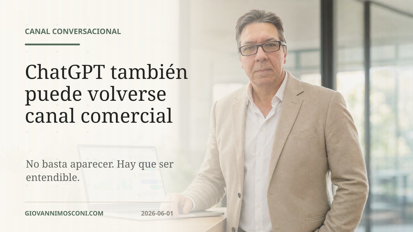 Imagen editorial para ChatGPT también puede volverse canal comercial