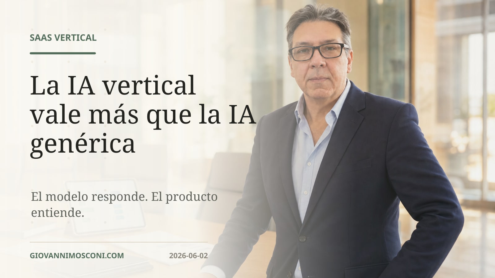 Imagen editorial para La IA vertical vale más que la IA genérica