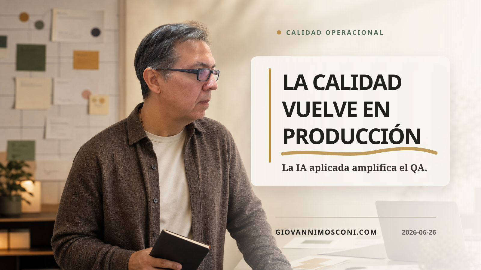 Imagen editorial para La calidad vuelve cuando la IA toca producción