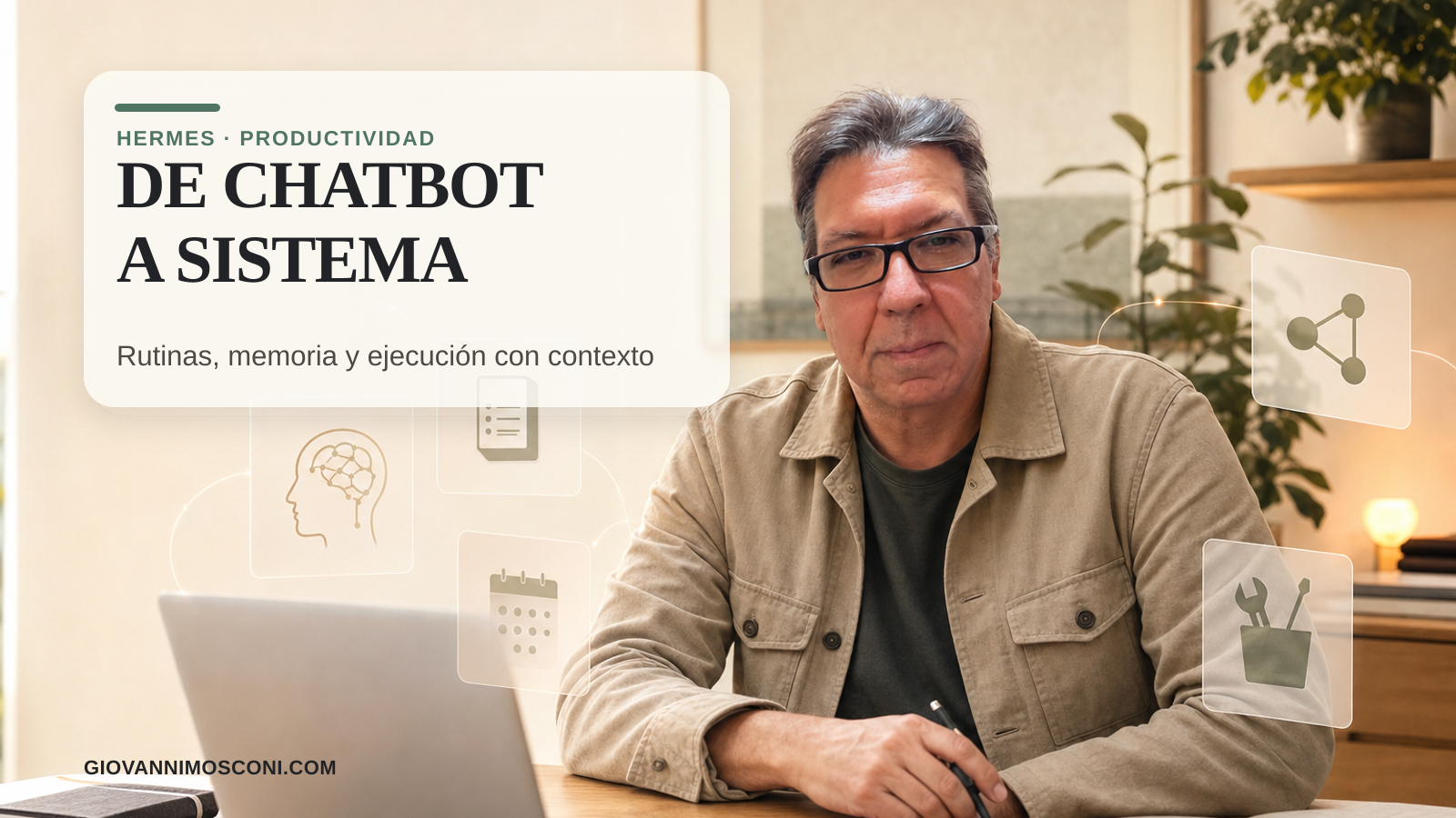 Imagen editorial para Hermes como capa operativa personal