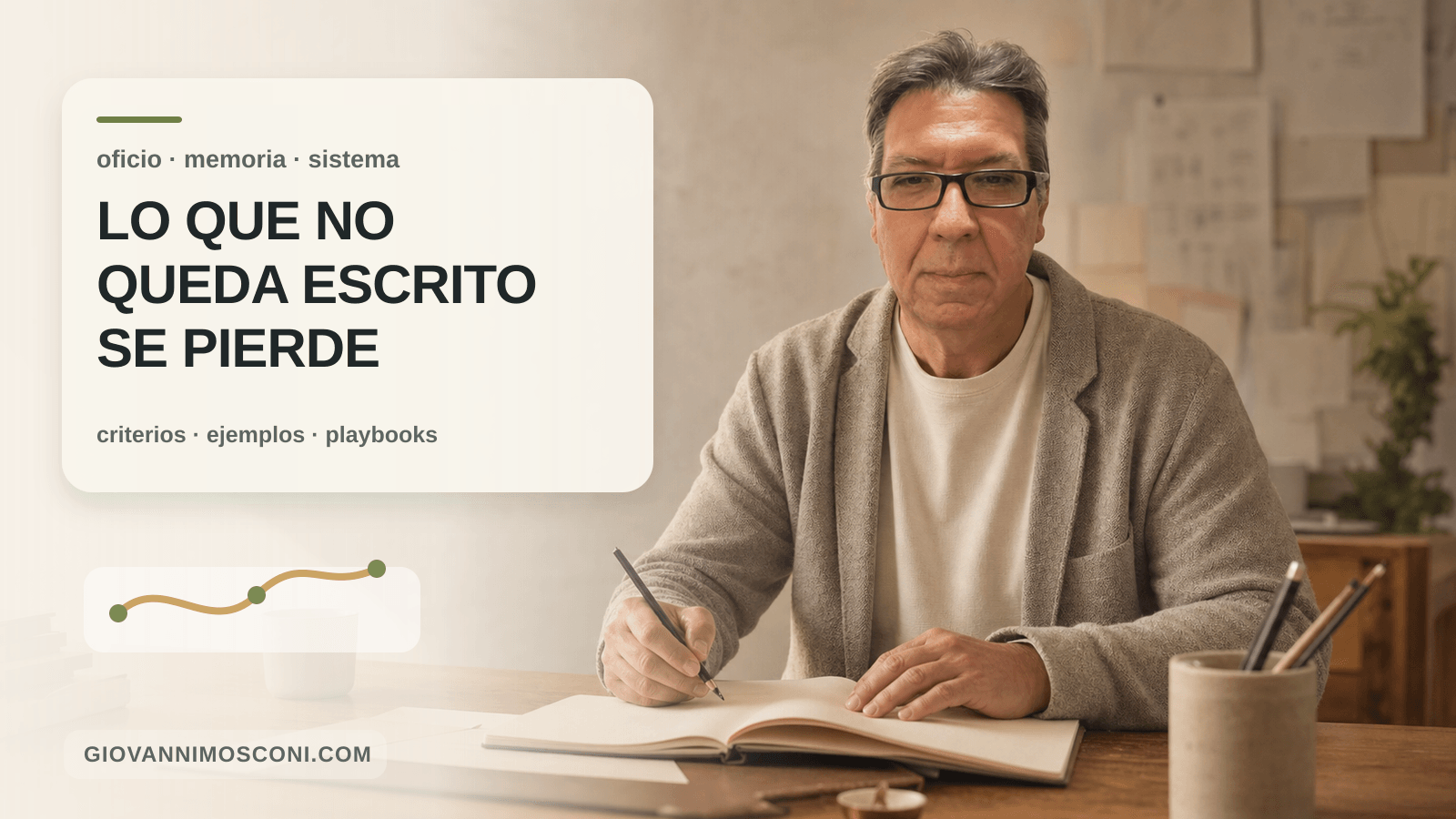 Imagen editorial para Lo que no queda escrito se pierde